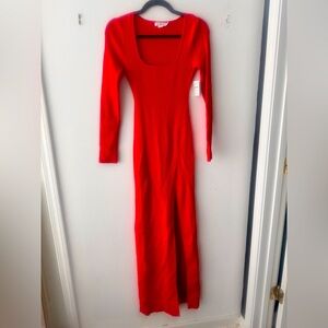 Good American Ribbed Knit Bodycon Dress